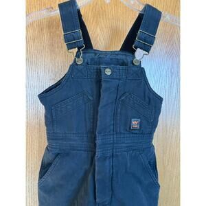 Walls Kidz Grow System Black Insulated Adjustable Strap Bib Overall, Size S 6-7